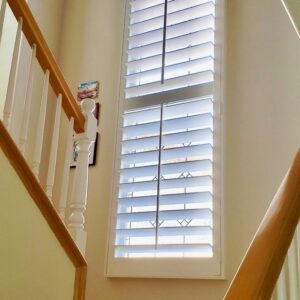 Light the way! Shutters for stairs windows offer safety & style.