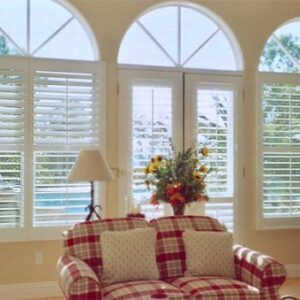 Transform your San Diego home with custom arch shutters that make a statement.